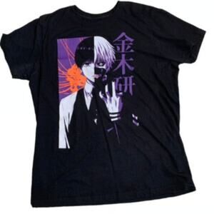 Tokyo Ghoul Mens Large T-shirt Anime Cartoon Anime 3D Graphic Unisex 100% Cotton